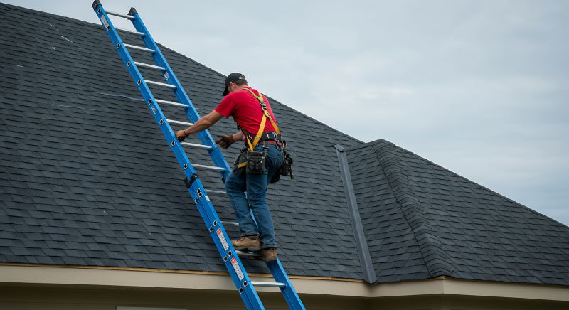Roofing Contractor at Work